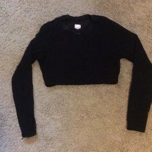 Black crop top